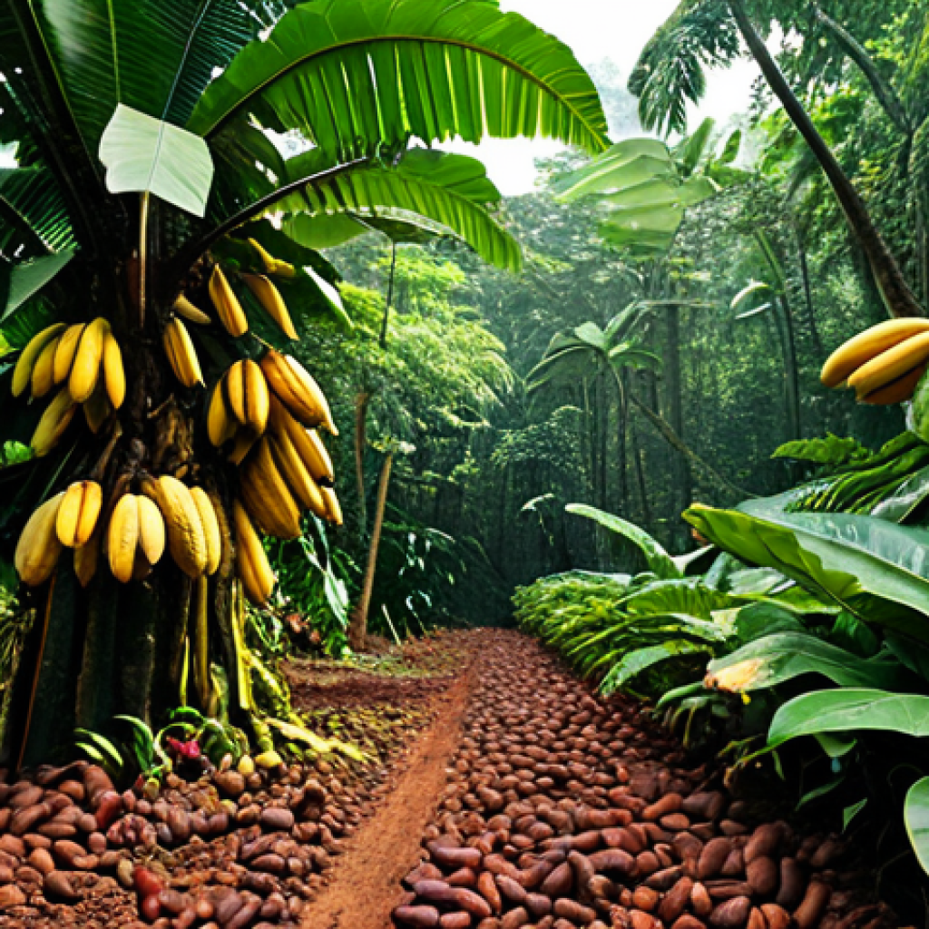 코트디부아르 코코아 생산 세계 1위 - **Prompt 1: The Emerald Cradle of Cacao**
    A vibrant, ultra-realistic photograph capturing the lu...