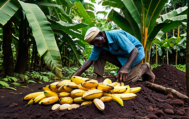 코트디부아르 코코아 생산 세계 1위 - **Prompt 1: The Emerald Cradle of Cacao**
    A vibrant, ultra-realistic photograph capturing the lu...