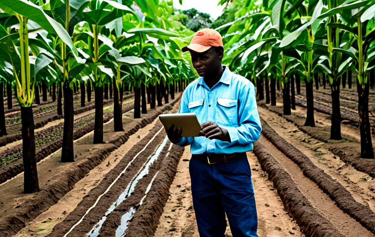 코트디부아르 코코아 생산 세계 1위 - **Prompt 2: Hands of Tradition: A Cacao Farmer's Day**
    A candid, documentary-style photograph ca...
