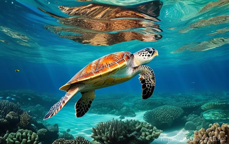 코트디부아르 해양 보호구역 - Prompt 1: "The Ocean's Secret Garden"**