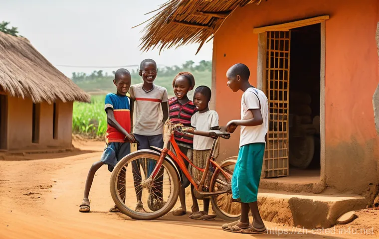 코트디부아르에서 자전거 여행하기 - **Prompt 1: Abidjan Coastal Ride at Sunset**
    "A lone cyclist, wearing a modern cycling helmet an...