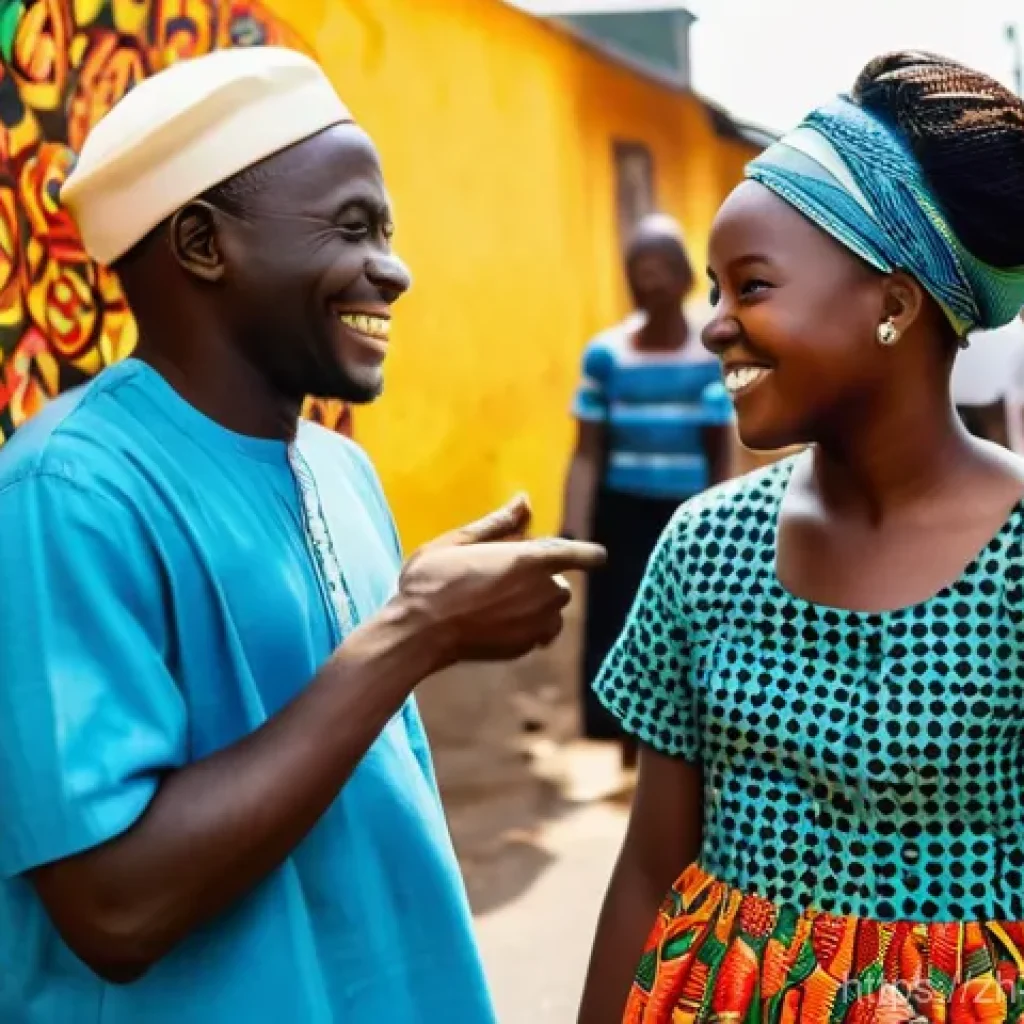 코트디부아르 영화 산업과 유명 감독 - **"A vibrant and bustling street scene in Abidjan, Ivory Coast, showcasing a dynamic blend of tradit...